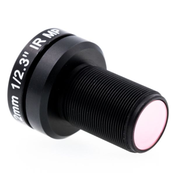 1/2.3" 7.2mm 10Megapixel F2.4 M12x0.5 Mount Non-Distortion IR Board Lens, Drone Sport DV Low Distortion Lens 7.2mm M12 Mount 10MP Suit For Go Pro Hero Camera