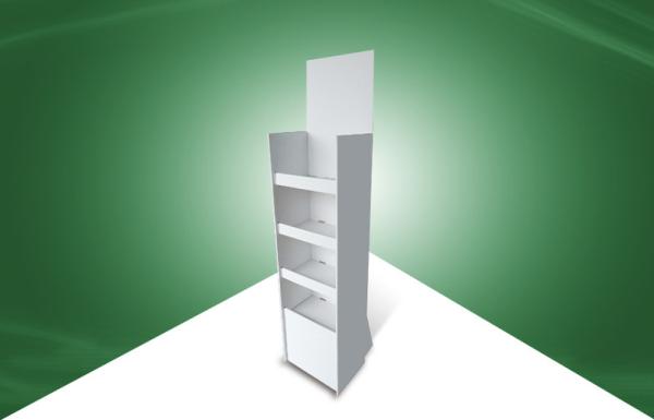 Quality White Free Standing Display Unit , Cardboard Floor Pallet Display Racks for sale