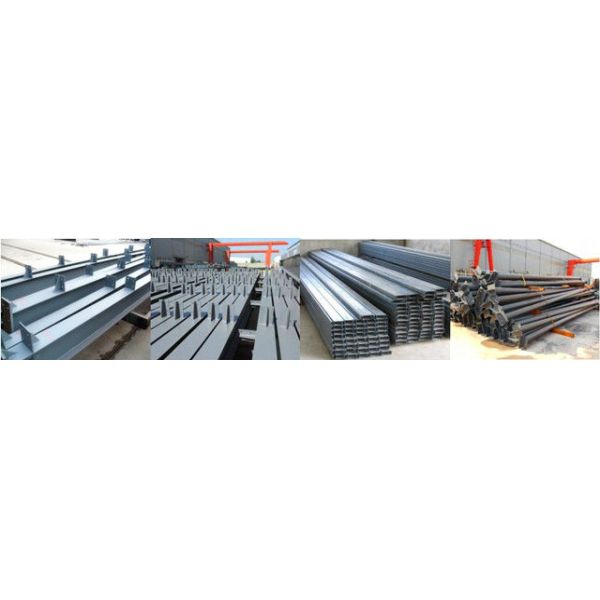 Large Span 4s Car Showroom Building Portal Frame Light Type With Galvanized