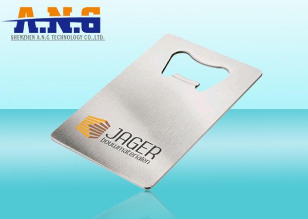 Quality Multifunctional Custom Printed Cards Metal Card Bottle Opener for Beer for sale