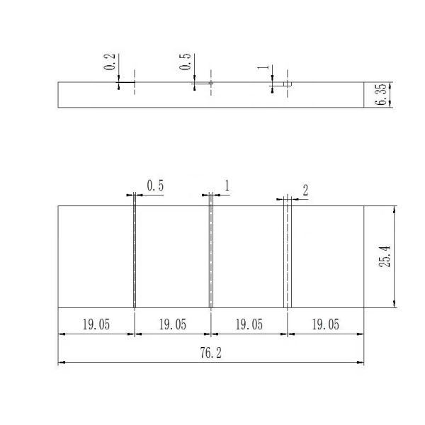 304 Stainless Steel Eddy Current Calibration Test Blocks For Eddy Current Meter