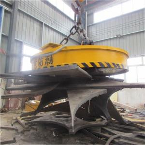 China Large Circular Electric Electromagnetic Chuck Excavator Crane Lifting Magnet 700mm 800mm wholesale
