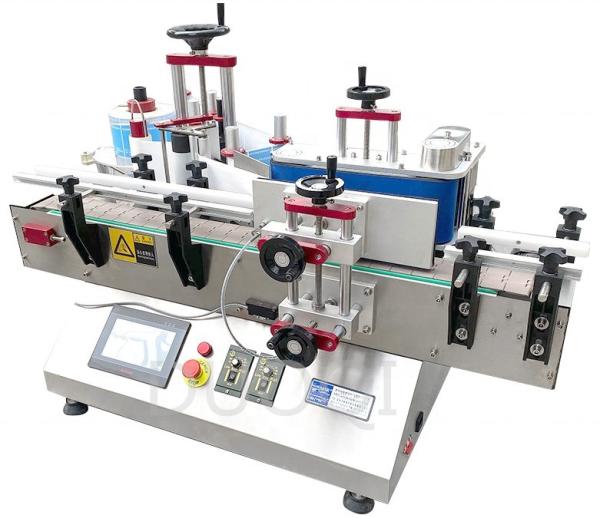 Quality Desktop Round Bottle Labeling Machine Rustproof Semi Automatic Label Applicator for sale