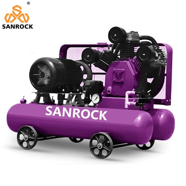 Piston Air Compressors Machine Belt Driven Air Compressor With Tank Industrial Commercial Air Compressors