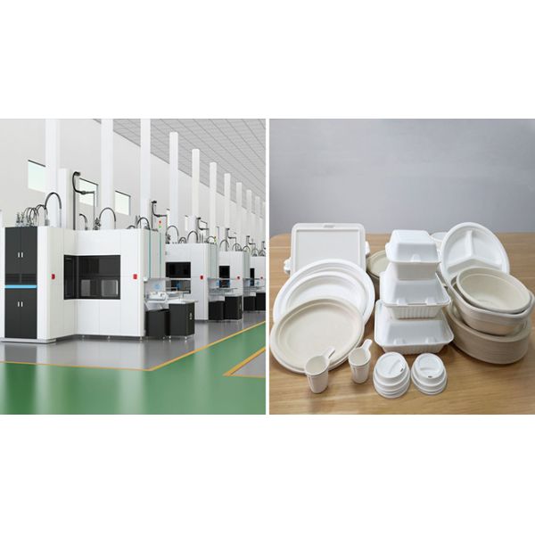 Semi-automatic Pulp Mold Machine Heating And Pressure Molding For Tableware