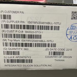 China 32mbit 48TSOP EEPROM Memory IS61WV204816BLL 10TLI IC SRAM PARALLEL wholesale
