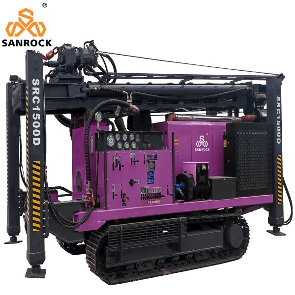 Hydraulic Core Drilling Rig With Mud Pump Geotechnical Exploration Core Drilling Machine
