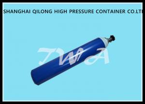 China 6L Blue Medical Oxygen Gas Cylinder / small oxygen bottle Diameter 137mm wholesale