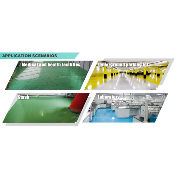 Bright Smooth Appearance Waterborne Epoxy Floor Paint Abrasion Resistant
