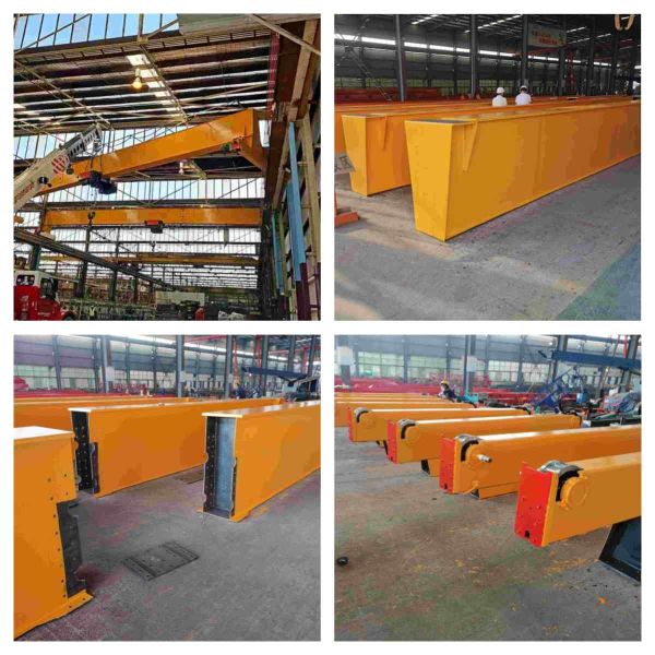 3T 10T Euro Mobile Single Bridge Overhead Crane Cable Frame Light