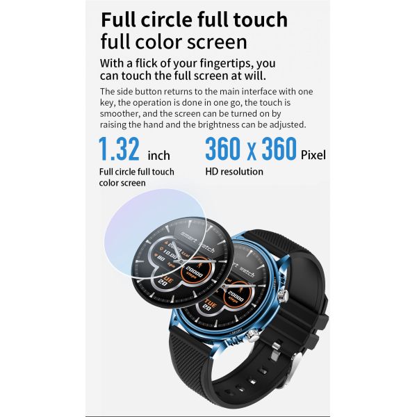 High Definition GR5515 Full Touch Smartwatch Multi Dial Switching