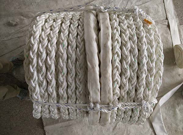 High Strength PP Dan 8 Braids Marine Dock Rope Marine Ship Supply 165℃ Melting Point
