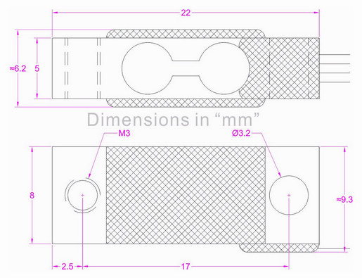 smallest single point load cell 5kg
