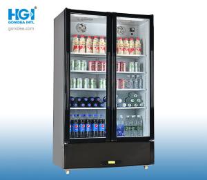 China R600a Upright Double Glass Door Display Cooler 470L wholesale