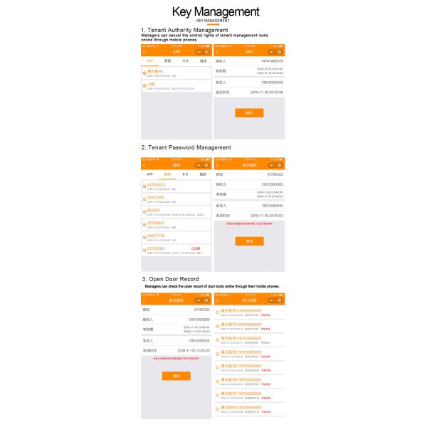 Android IOS APP Rsmartphone Door Lock , Wireless Door Lock Bluetooth Digital