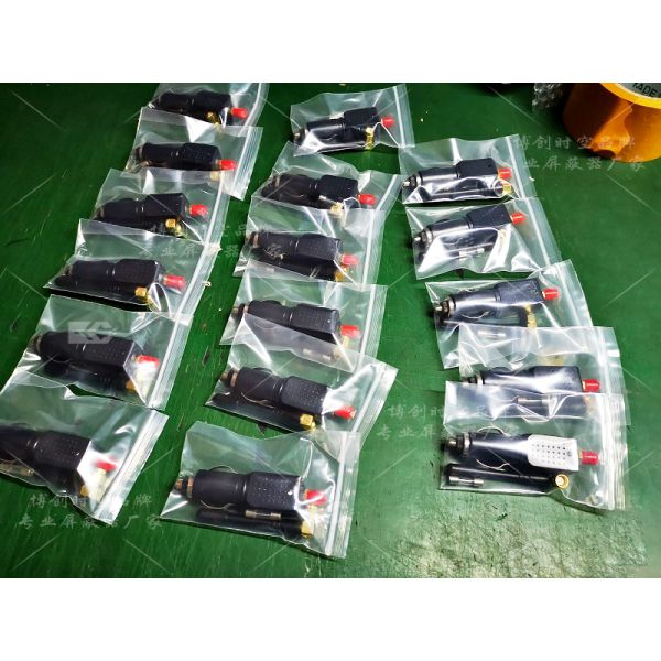 GPS positioning jammer in-line cigarette lighter working 12v-24v power supply anti positioning anti tracking shield