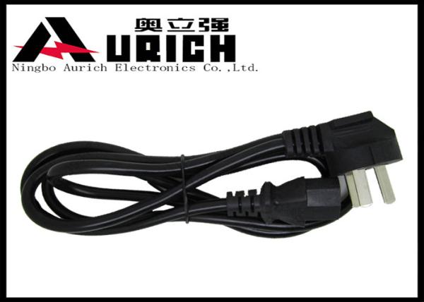Quality Female Ends China Computer Monitor Power Cord , 3 Prong Power Supply Cables for sale