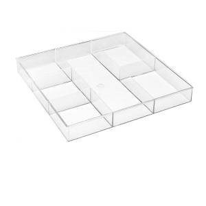 China Acrylic Drawer Organizer Storage Tray Clear Desk Makeup Drawer Organizer for Kitchen  Office wholesale