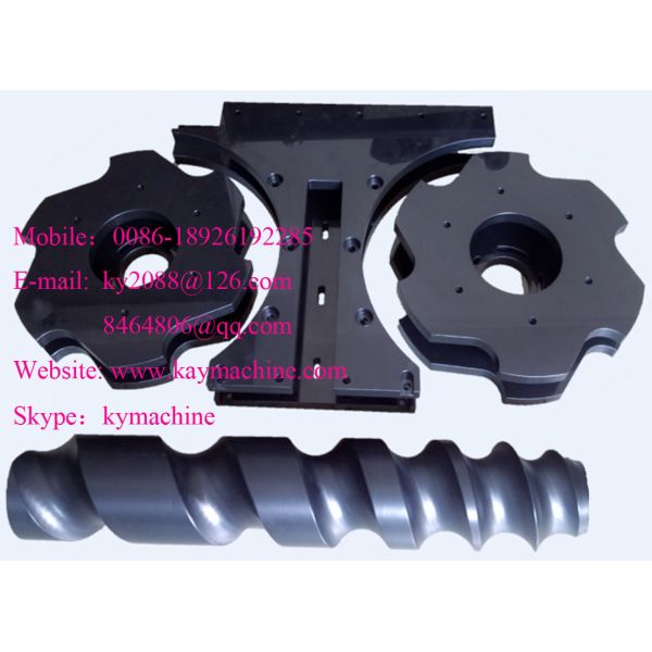 Bottles conveyor screws for feeding bottles AUGERS bottle guides container handling parts Vial outlet screw factory