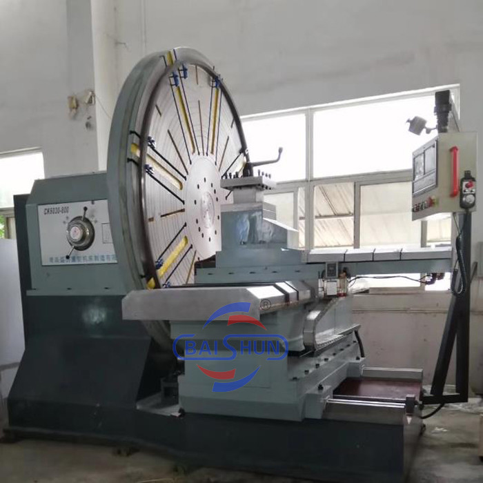 PLC Controlling Floor Type C6020 Metal Turning Face Lathe Machines