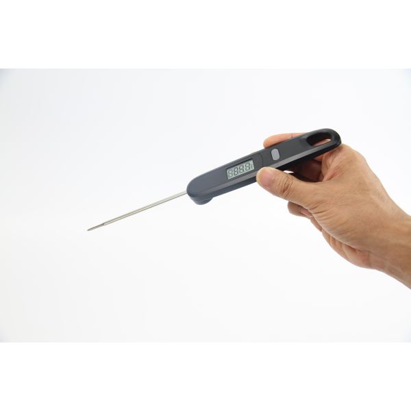 Foldable Instant Read Meat Thermometer Waterproof IPX7 Food Thermometer Digital LCD Backlight for Cooking