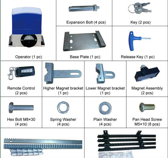 AC Automatic Gate Opener Sliding Gate Motor For Automatic Sliding Gate