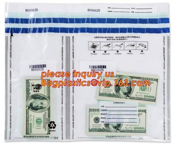Plastic Money/Evidence Security Envelopes Cash Deposit Seal Bags, Bank Industrial Use cash security deposit bags, bageas