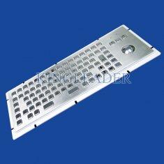 China 86 Keys IP65 Rated Stainless Steel Industrial Kiosk Keyboard With Trackball on sale