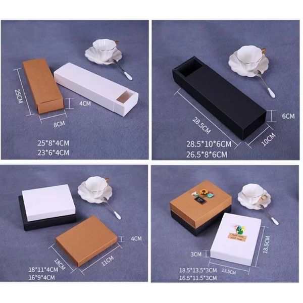 350gsm Recycled Paper Gift Box Silk Screen Sliding Drawer Box