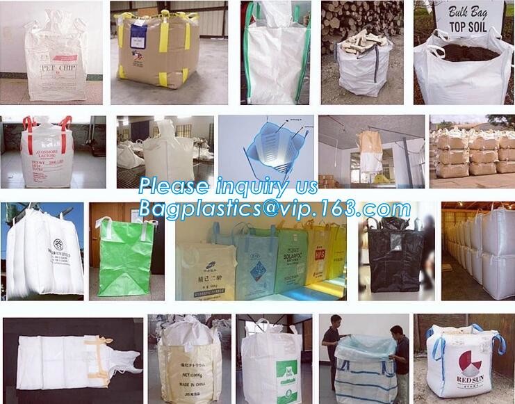 polypropylene woven plastic jumbo bag pp big bag for sand, building material, 500kg-1000kg PP Woven Jumbo Bag Big Bag wi