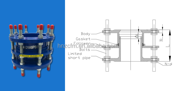 Pipeline Fitting Pipe Dismantling Joint Carbon Steel Double Flange Disassembly Joint Coated