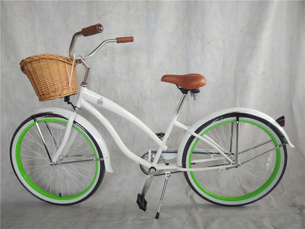 26" Aluminum Frame Single Gear Hybrid Women's Beach Cruiser Bike 2024 Non-Rear Damper