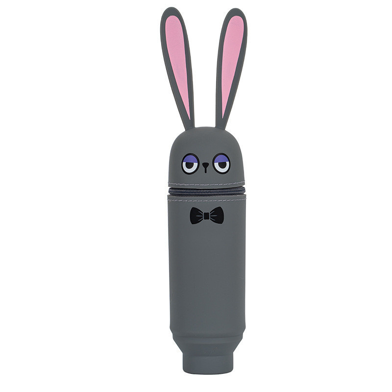 Pencil Case Silicone Pencil Box Pen Bag Holder For Desk Stand Up Pen Case Pencil Box Students Silicone StorageMakeup Bag