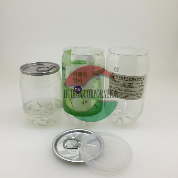 Quality 350ML PET Easy Open Alu Lid Beverage Can For Soda Drinks / Coke for sale