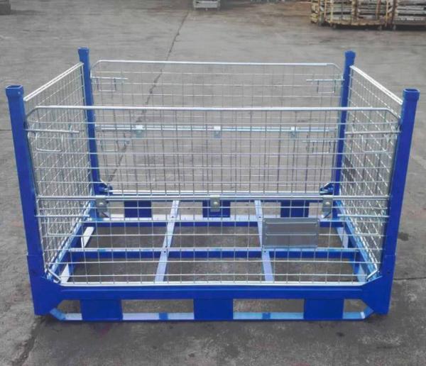 Quality Industrial Wire Mesh Storage Containers Customized Size And Colors for sale