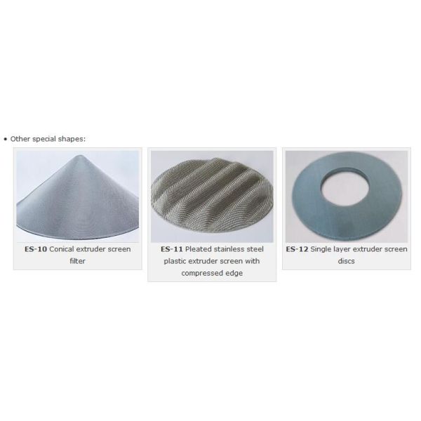 Plastic Extruder Wire Mesh Filter Discs Pack Extruder Screen Single / Multilayers