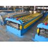 Buy cheap 0.3-0.8mm Roof Panel Roll Forming Machine Surface Chrome Manual Decoiler from wholesalers