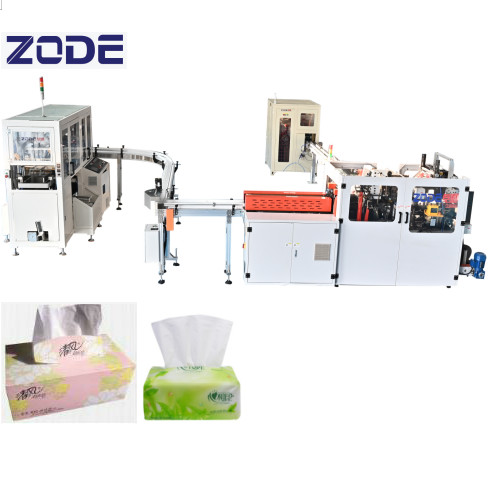 100-130m/Min Speed High Tech Facial Tissue Folding Machine With Automatic Transfer System
