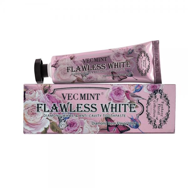 VECMINT 100g Floral Fragrance Rose Flavor Teeth Whitening Basic Cleaning Oral Care Refreshing Toothpaste