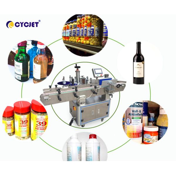 CYCJET Sticker Labeling Machine Mark Square Bottle Labeling Machine For Plastic Bags Sticker Label