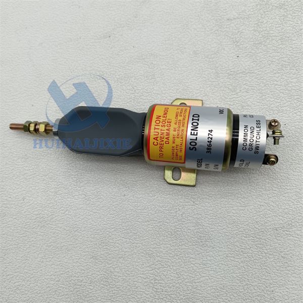 Stop Solenoid 3864274 386-4274 Fuel Shut Off Solenoid For Caterpillar E320 320B 24V