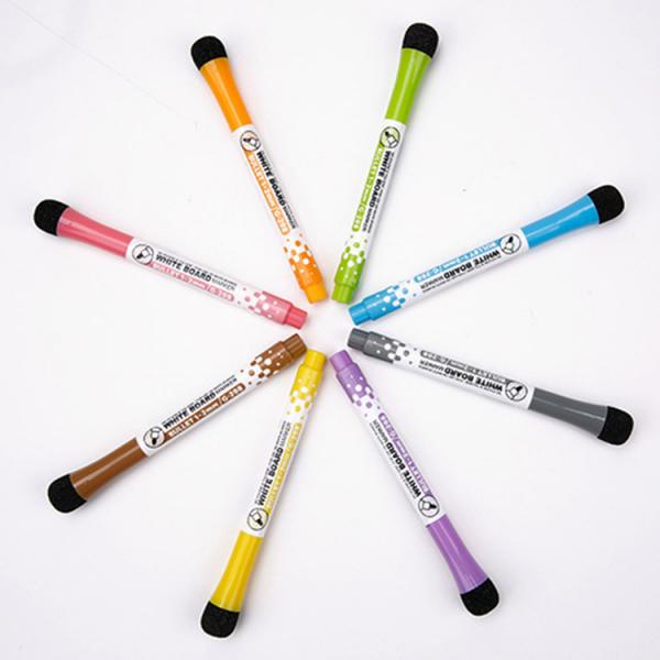 Office and School Essential 8 Colors Set Dry Erase Markers with Magnetic Whiteboard