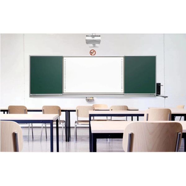 Interactive Projector Board Customized Size 82 To 120 Inch Finger Touch Smart Board PC USB Connected Whiteboard