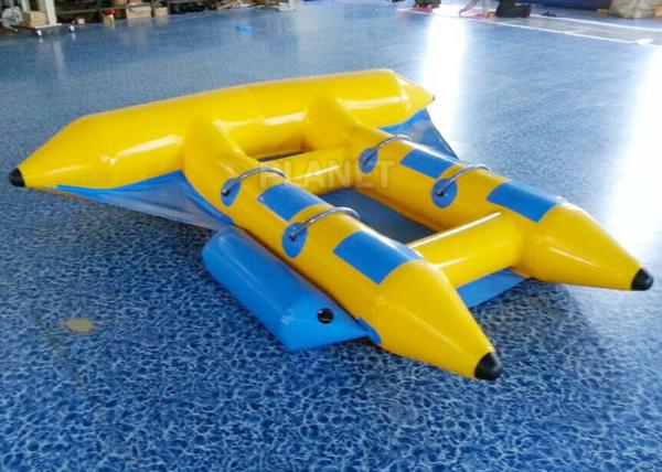 Quality Towable Inflatable Flying Fish , Inflatable Banana Boat 2.8 * 2.6 Meter for sale
