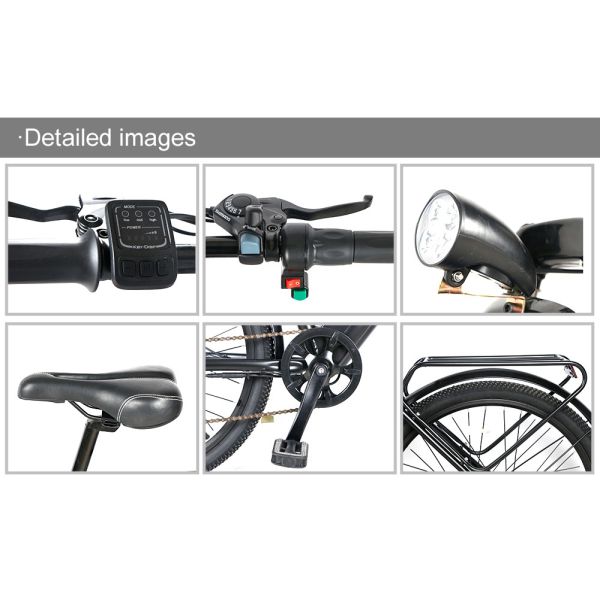 Multiapplication Lightweight Ladies Electric Bike With 8000mAh Lithium Battery