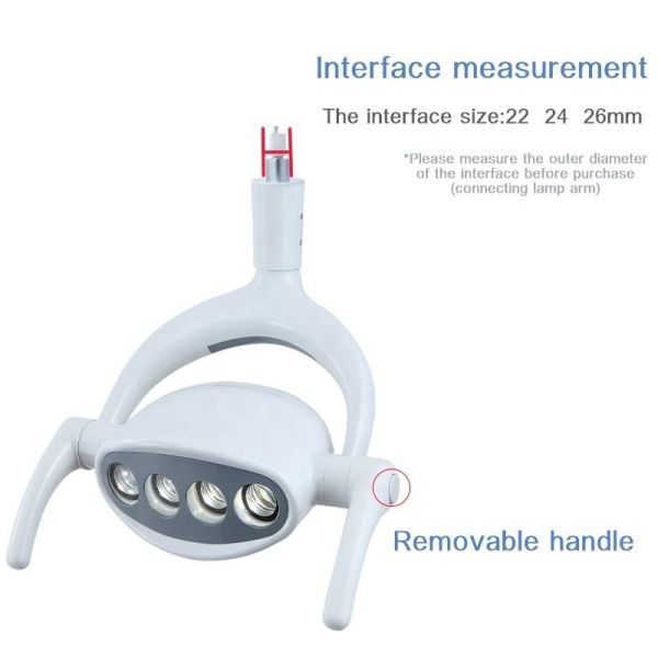 Shadowless LED Dental Chair Light Multipurpose With 4 LED Bulbs