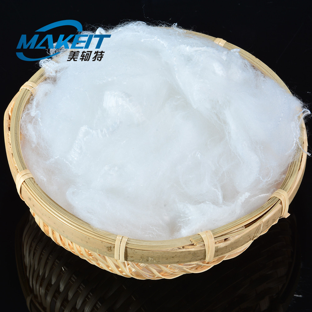 100% Polyester 0.9d Eiderdown-Like Polyester Staple Fiber For Pillow Filling Materials