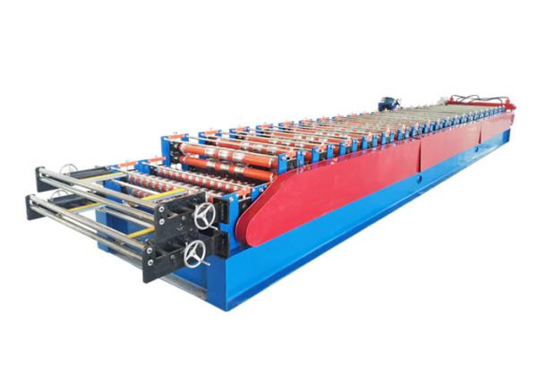 Quality Two designs of the steel roofing double layer roll forming machine with automatic program for sale