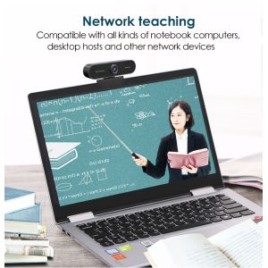 Autofocus Webcam 4k Laptop Usb Webcam With Microphone , FCC 1080p