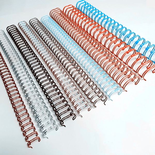 Direct sale 5/16'' white Double Spiral Coil Double Loop Wire O Spiral Binding Wire